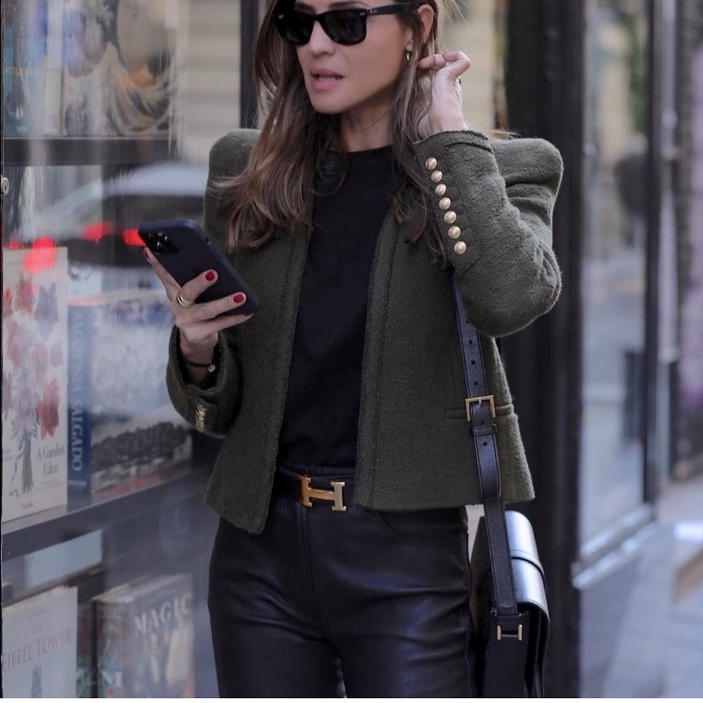 ZARA Shoulder Pad Jacket Blazer